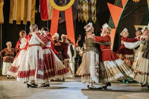 Group dancing in Croatian costume