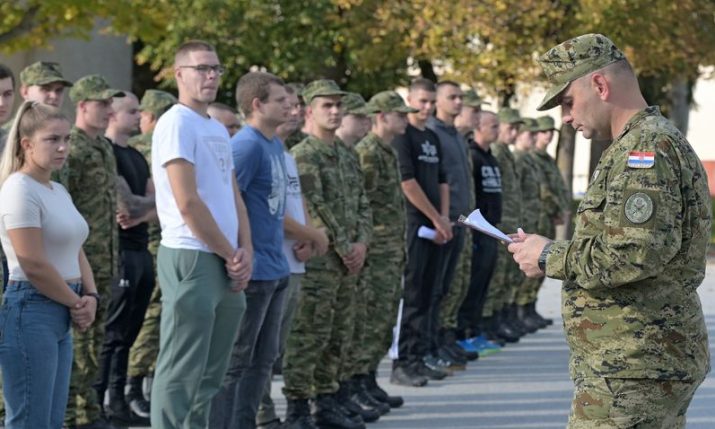 VIDEO: Croatian army sees highest intake in five years