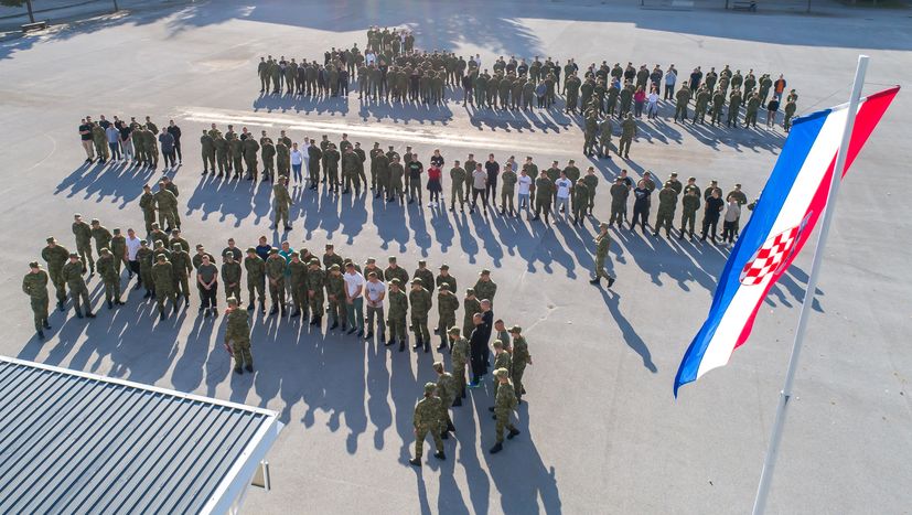 voluntary military training at the Basic Military Training Battalion of the “Fran Krsto Frankopan” Training and Doctrine Command of the Croatian Army in Požega.
