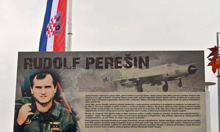 The heroic fighter pilot who defected to Croatian side remembered 