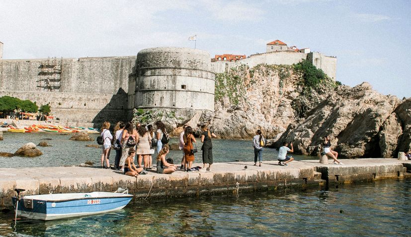 Tourists in Dubrovnik