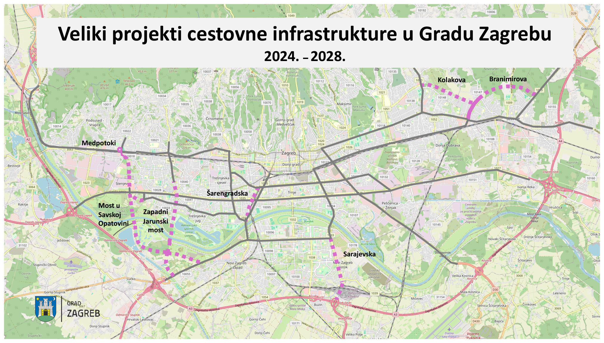 Zagreb map 