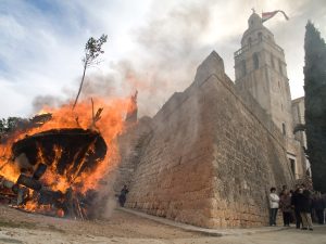 Komiza burning boats