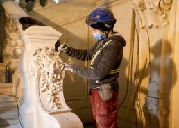 The amazing restoration of the 130-year-old grand staircase at Croatian Music Institute