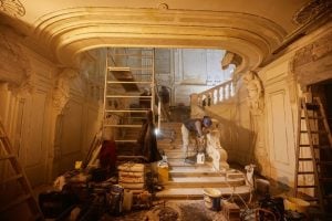 grand staircase at Croatian Music Institute