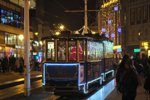 Merry Christmas Tram Advent in Zagreb