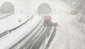 snow croatian roads