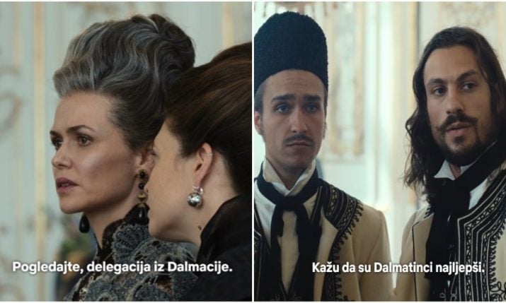 “Dalmatian men are the most handsome” popular Netflix series dashing delegation scene