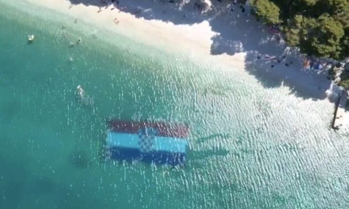 Guinness world record underwater flag gifted to home of Croatian football