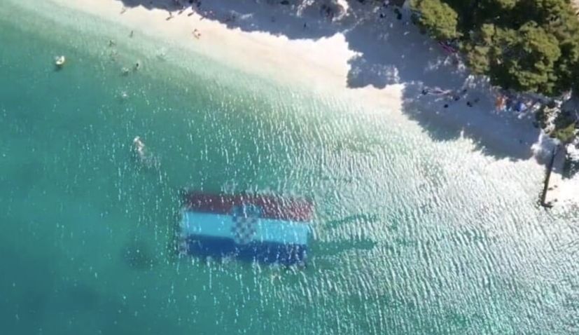 Guinness world record underwater flag gifted to home of Croatian football