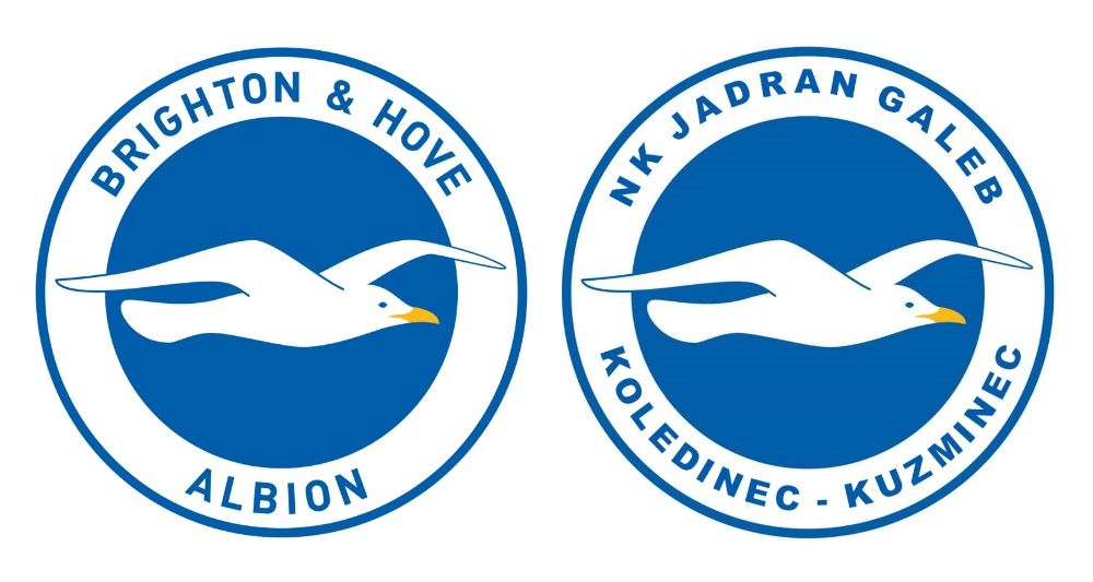 Brighton Hove Albion and  NK JADRAN GALEB crests