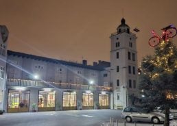 Croatian fire station explains the unusual bike on top of its Christmas tree