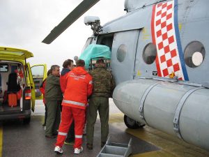 Croatian Air Force saves newborn's life