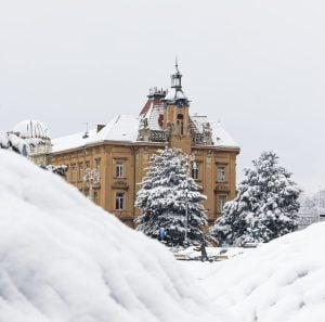 Zagreb under snow