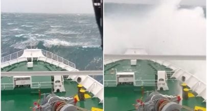 VIDEO: Watch Croatia’s largest ferry battle 6-metre waves