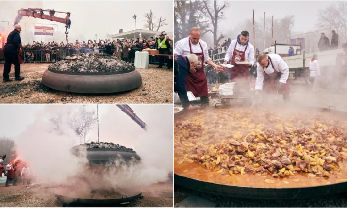 World’s largest Peka cooked in Croatian town of Oroslavje