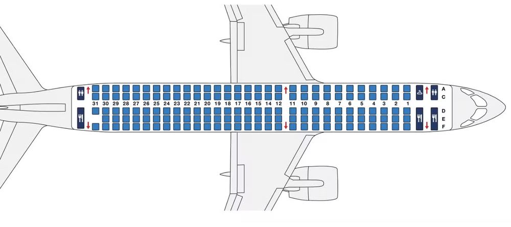 Seat plan Airbus