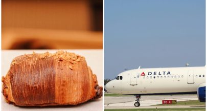 Croatian bakery brand products on Delta Airlines flights