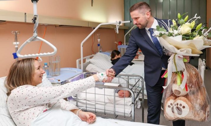 PHOTOS: Croatia’s first baby of 2025 born in Osijek